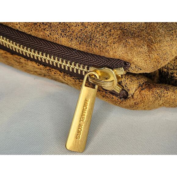 Michael Kors Suede Leather Tote Shoulder Bag adjustable strap MK Logo 2006 - Picture 12 of 16